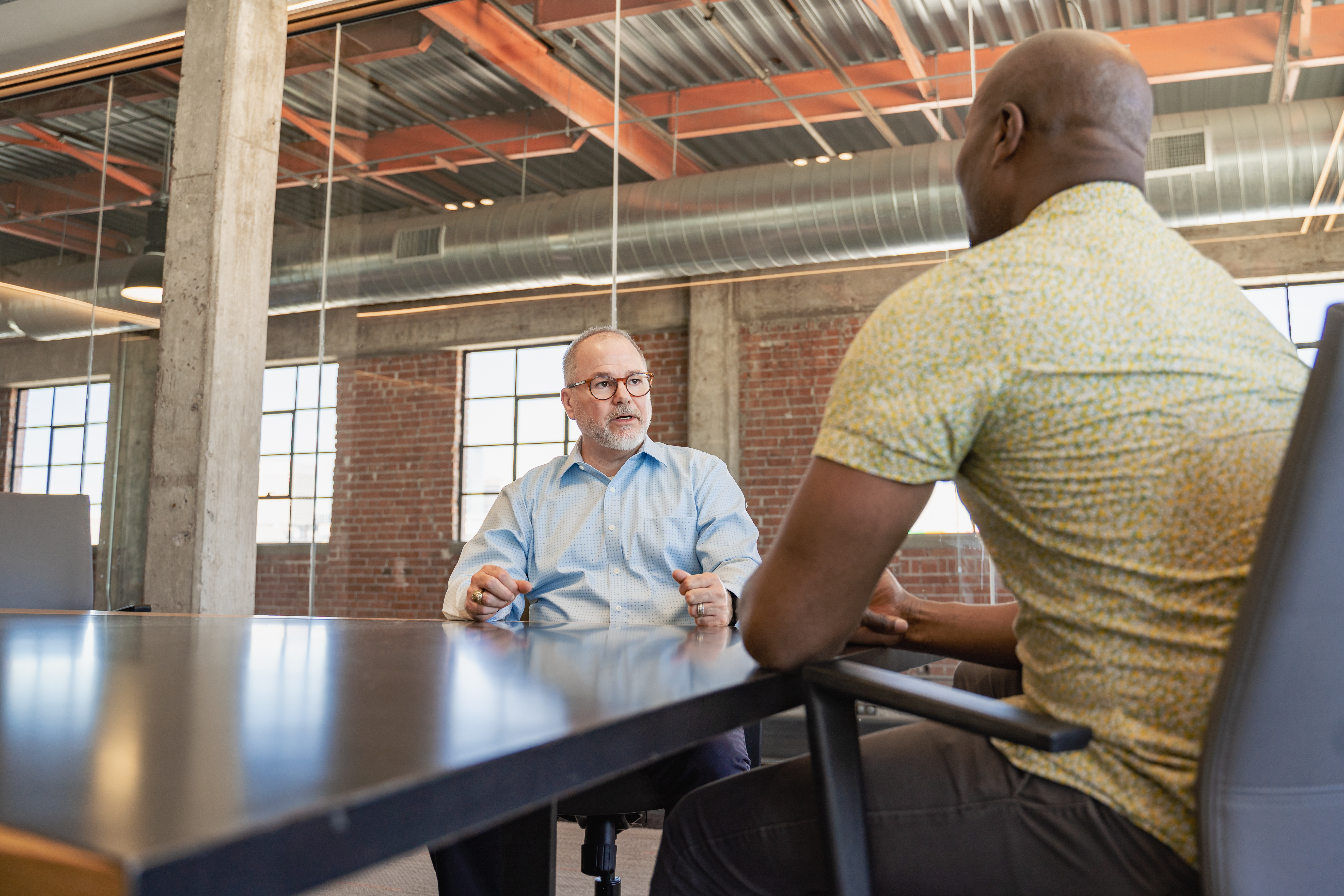 Team at work inside a growing company